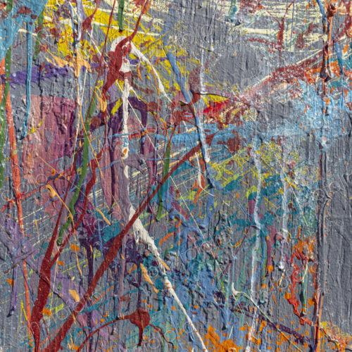 Colorful graffiti paint splattered and dripping on urban wall, close up Colorful graffiti paint splattered and dripping on urban wall, close up