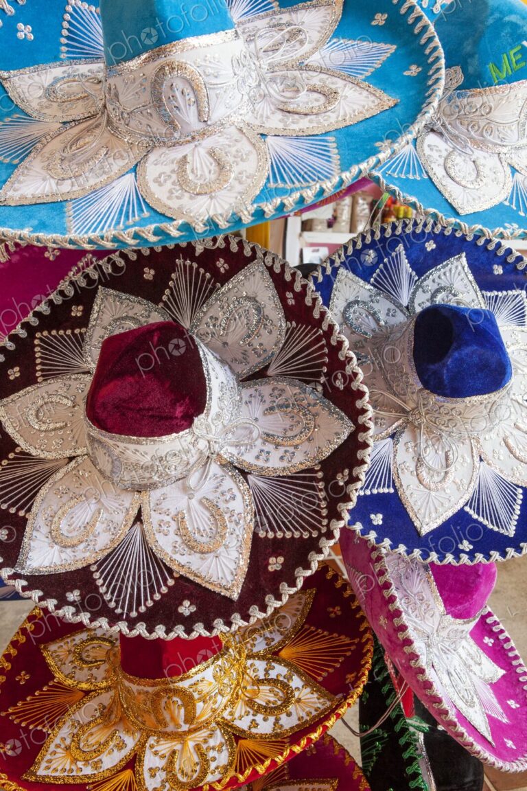 Colorful sombreros for sale, Cancun, Yucatan Peninsula, Quintana Roo.