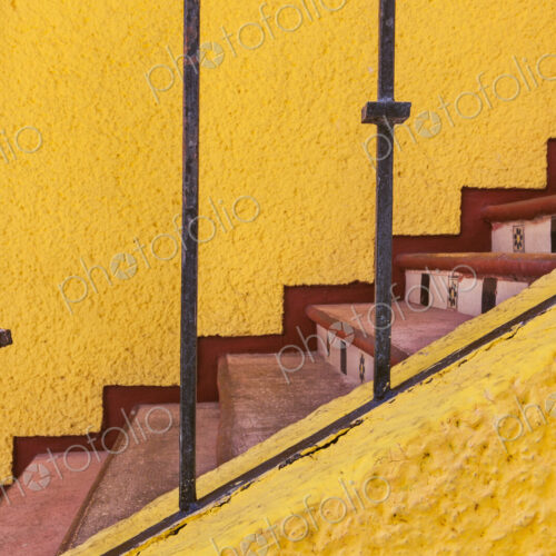 Colorful stairway in Cancun