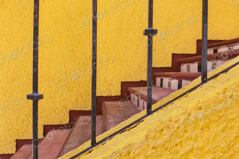 Colorful stairway in Cancun