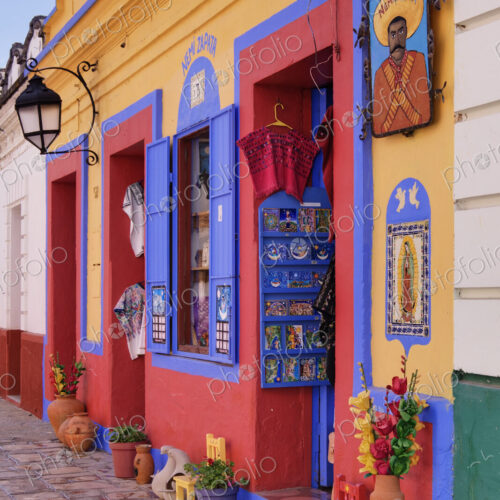 Colourful exterior of a souvenir shop. Colourful exterior of a souvenir shop.