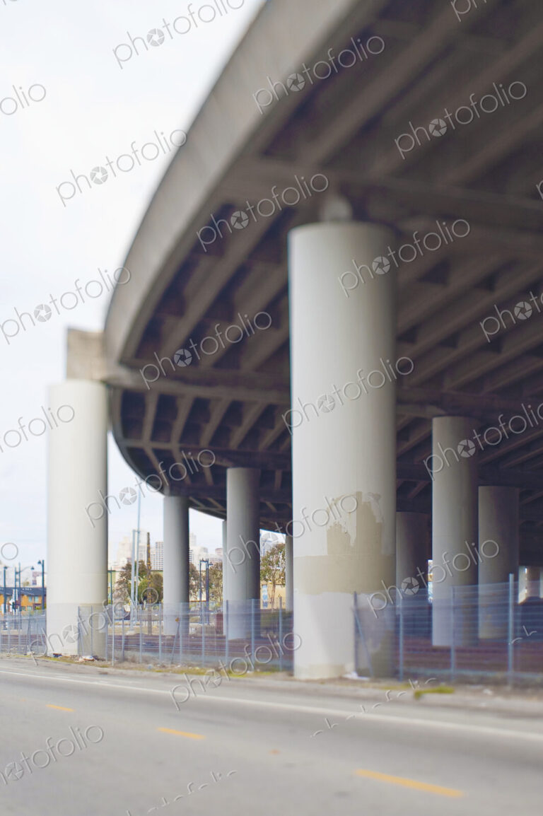 Columns Supporting Freeway Overpass