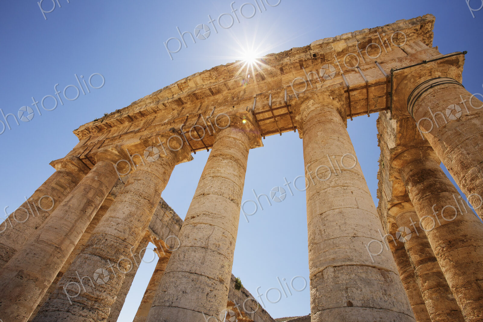 Columns of the Temple of Segesta in Sicily.