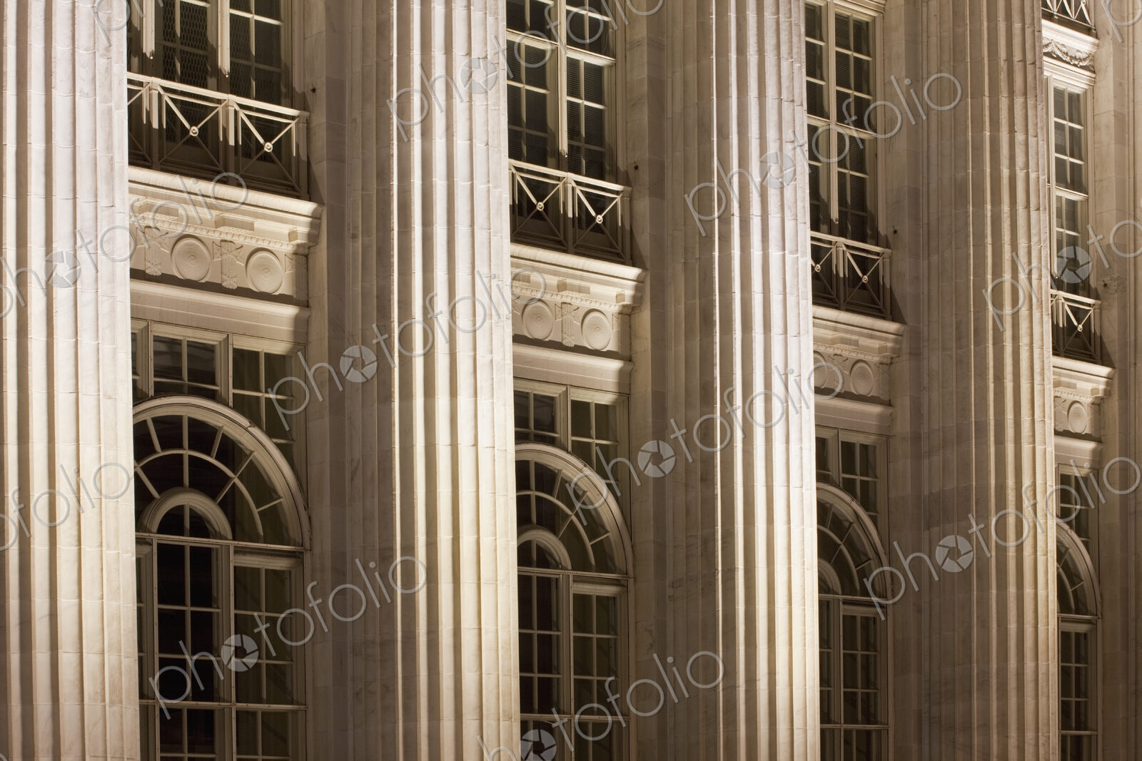 Columns on a Courthouse Building