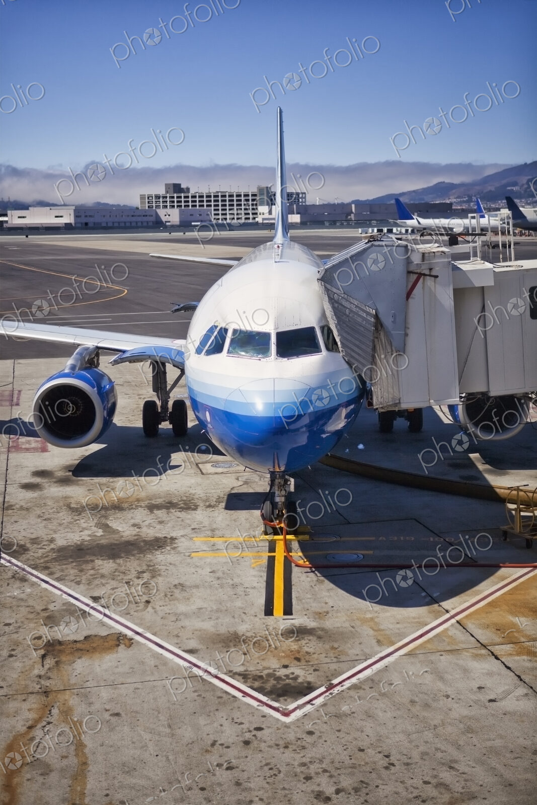 Commercial Airliner at Airport