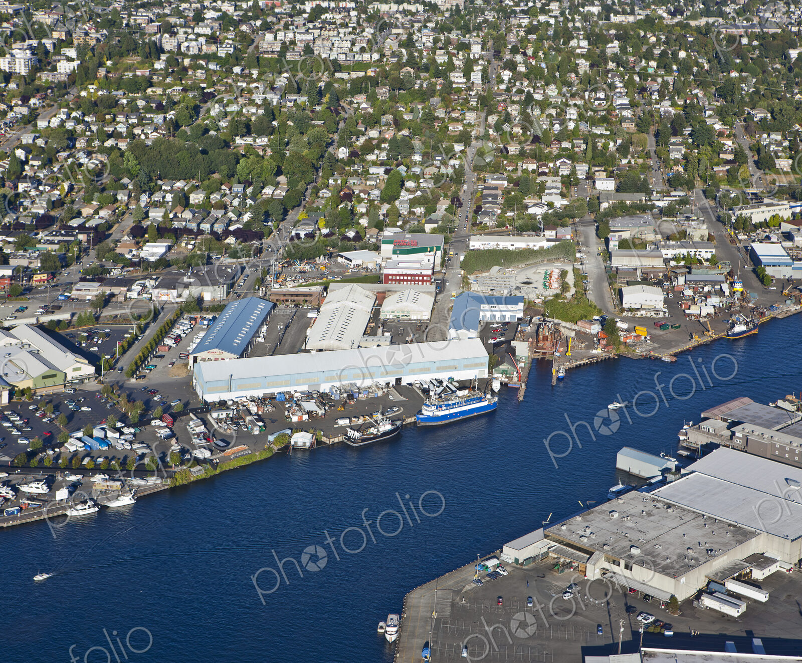 Commercial Buildings On Ship Canal