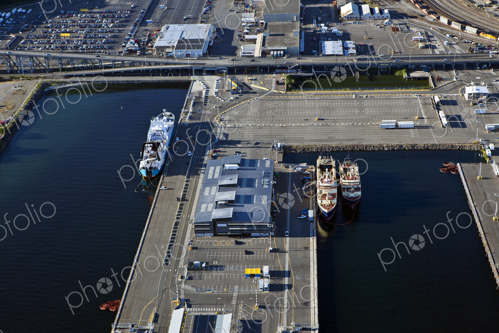 Commercial Port in Seattle