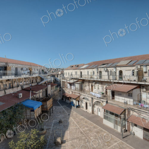 Communal Courtyard In Mid-eastern Apartment Complex