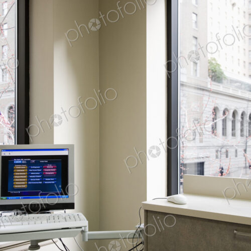 Computer Screen and Keyboard