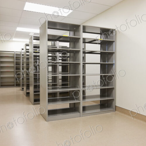 Computer server cabinets in empty office. Computer server cabinets in empty office.