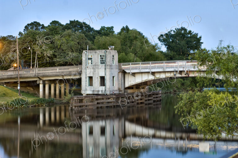 Concrete Bridge Over a River