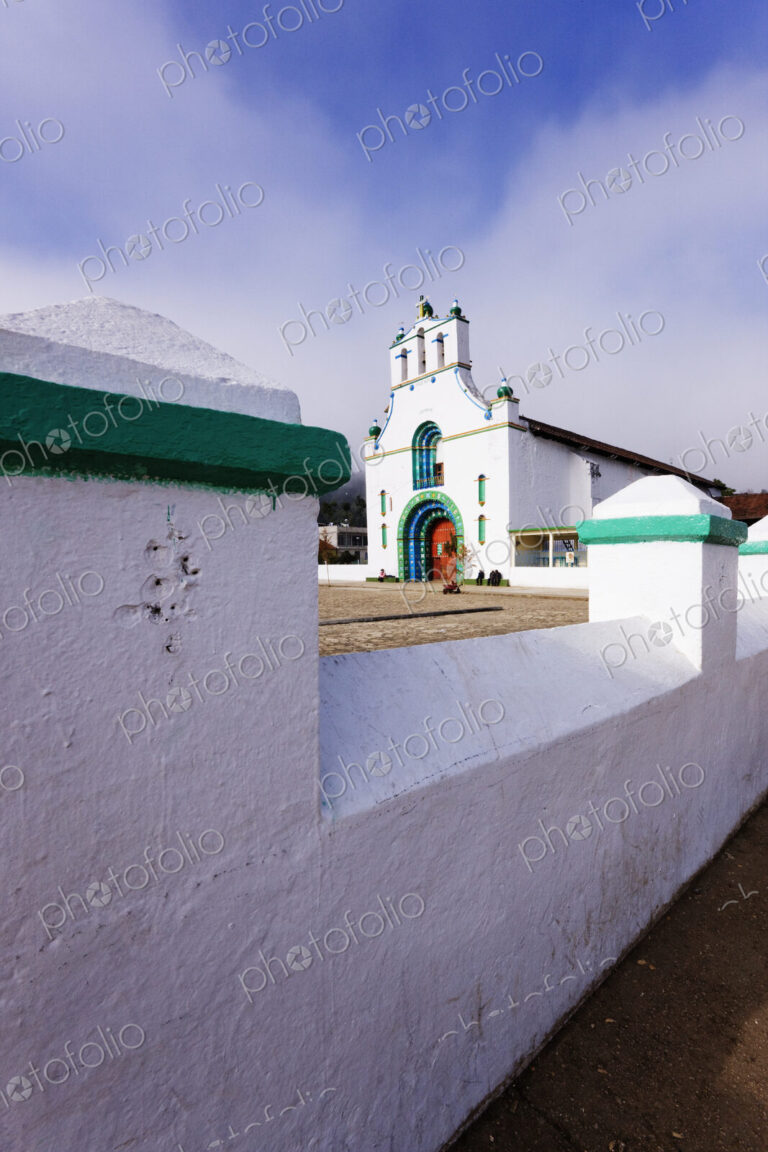Concrete Wall and Church
