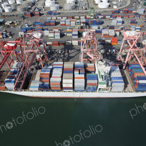 Container Ship Being Loaded Container Ship Being Loaded
