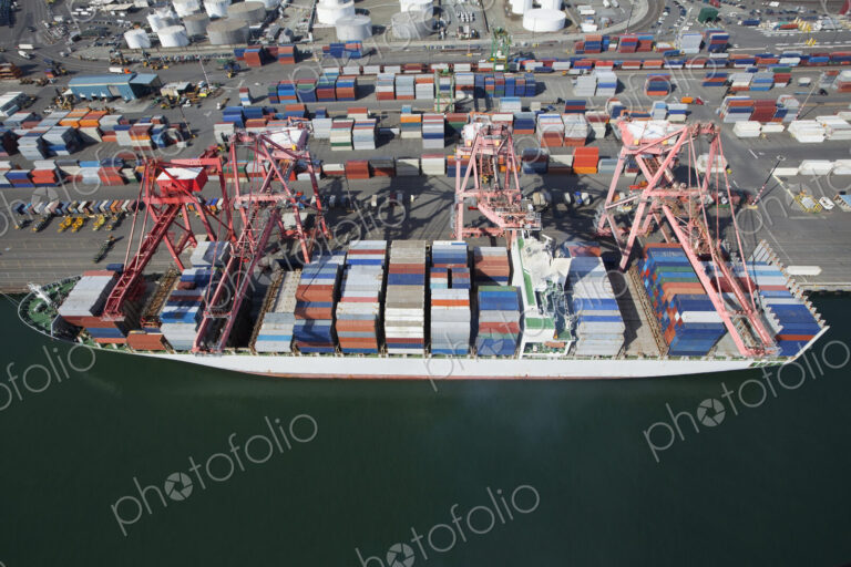 Container Ship Being Loaded