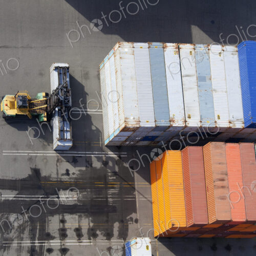 Containers Moved by a Mast Forklift Containers Moved by a Mast Forklift