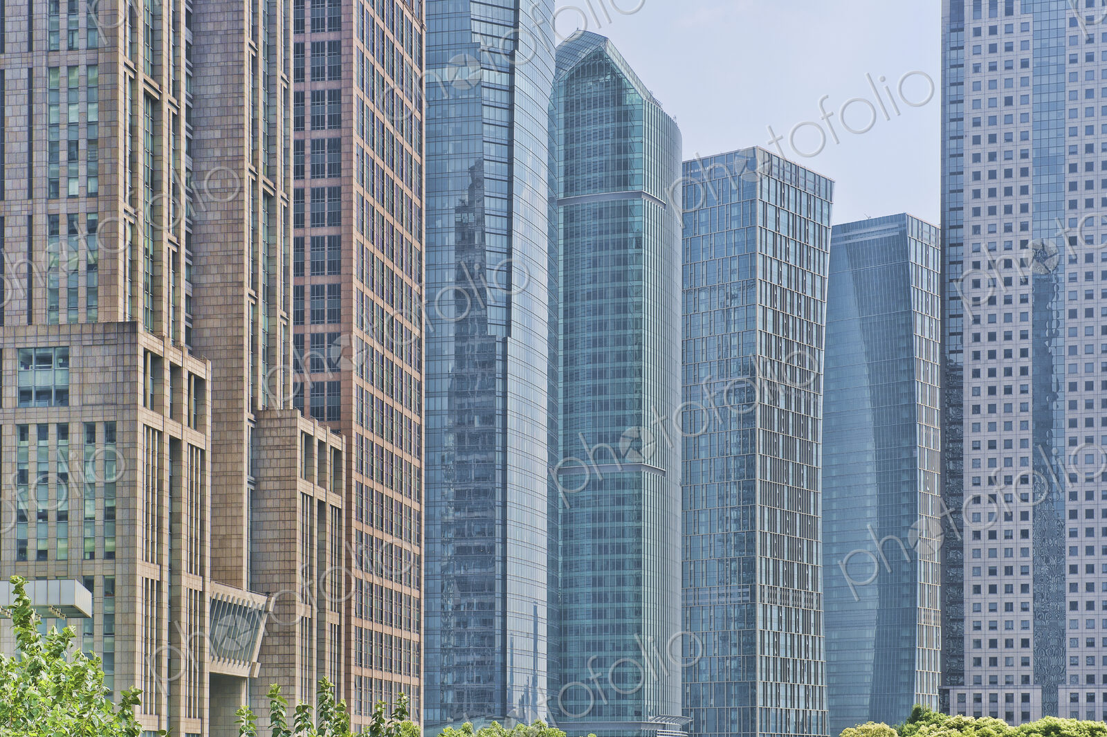 Contemporary Downtown Buildings