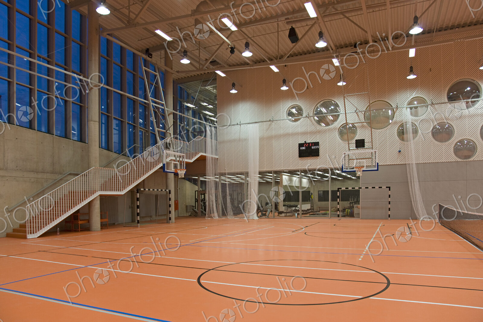 Contemporary University Sports Club Interior