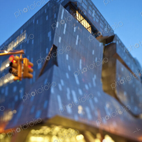 Cooper Union Building, modern building lit up at night, modern architecture in central… Cooper Union Building, modern building lit up at night, modern architecture in central…