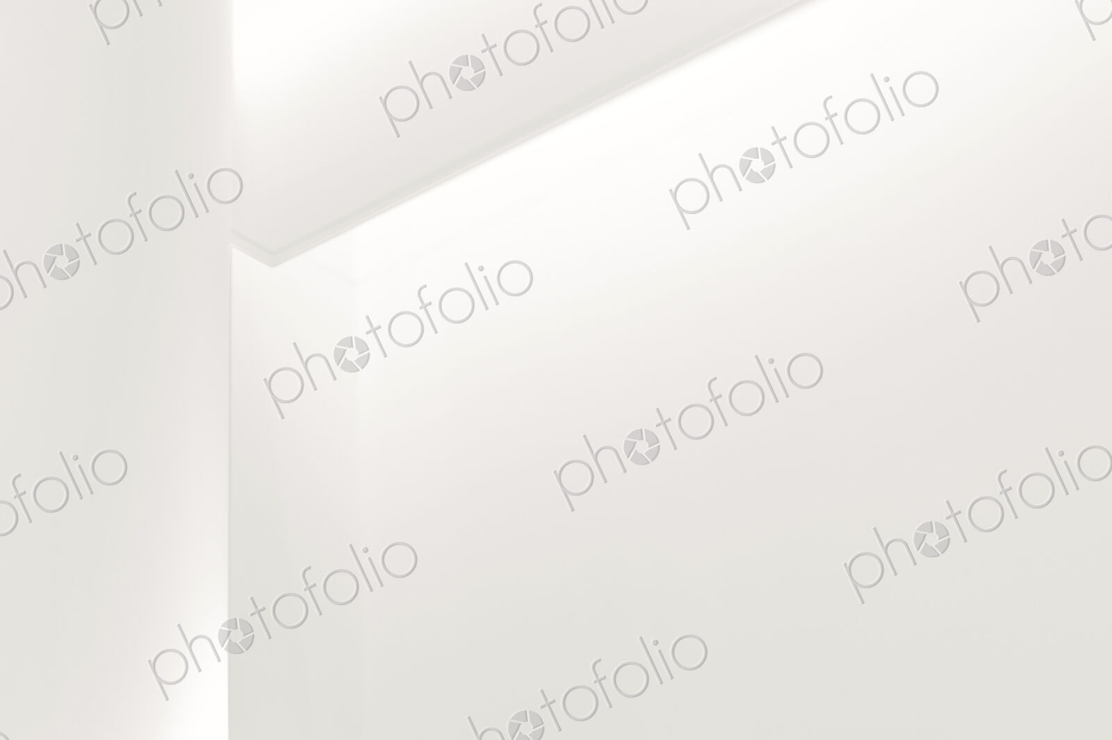 Corner of a Modern White Wall