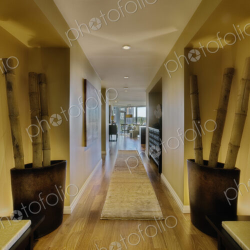 Corridor in luxury apartment Corridor in luxury apartment