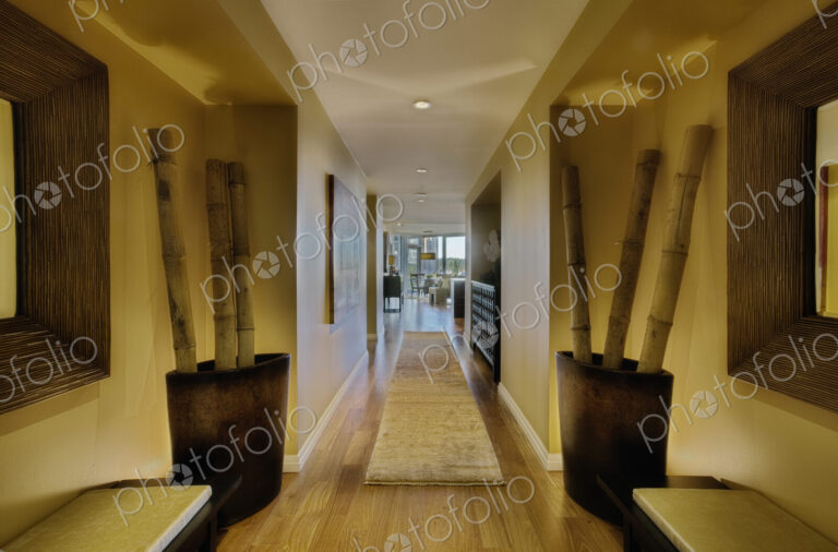 Corridor in luxury apartment