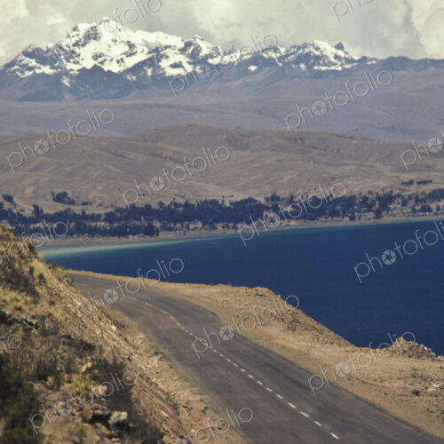 Costal Road at Lake Titicaca Costal Road at Lake Titicaca