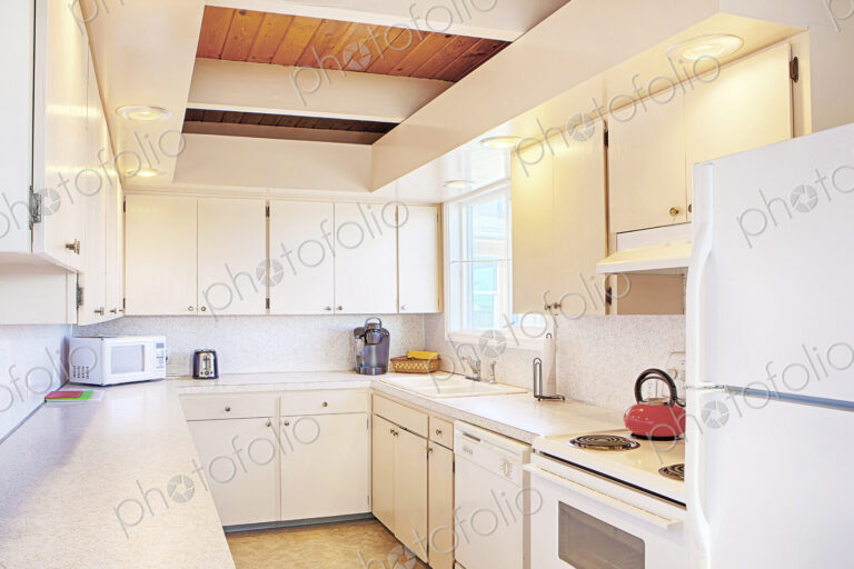 Countertop and cabinets in modern kitchen