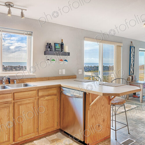 Countertop in modern kitchen