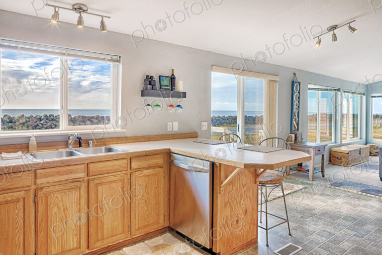 Countertop in modern kitchen