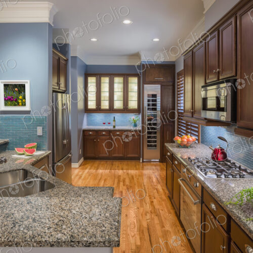 Countertops in modern kitchen