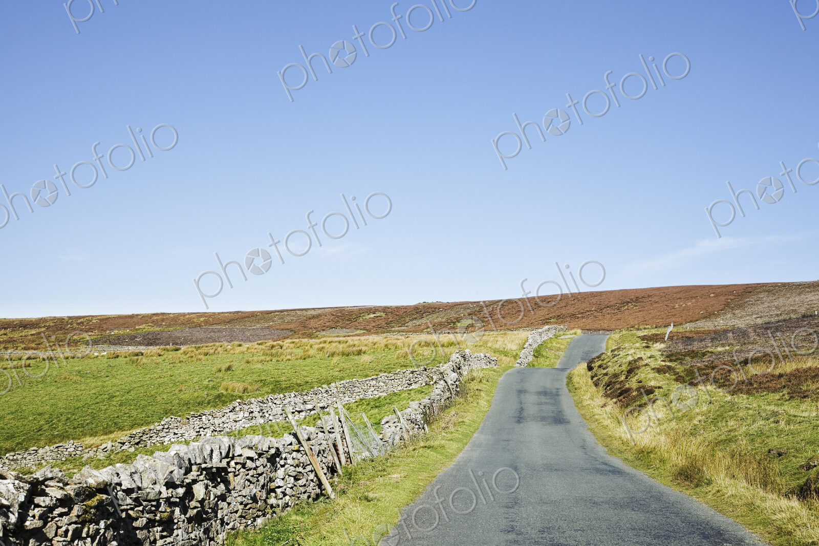 Country Road in Yorkshire Dales National Park