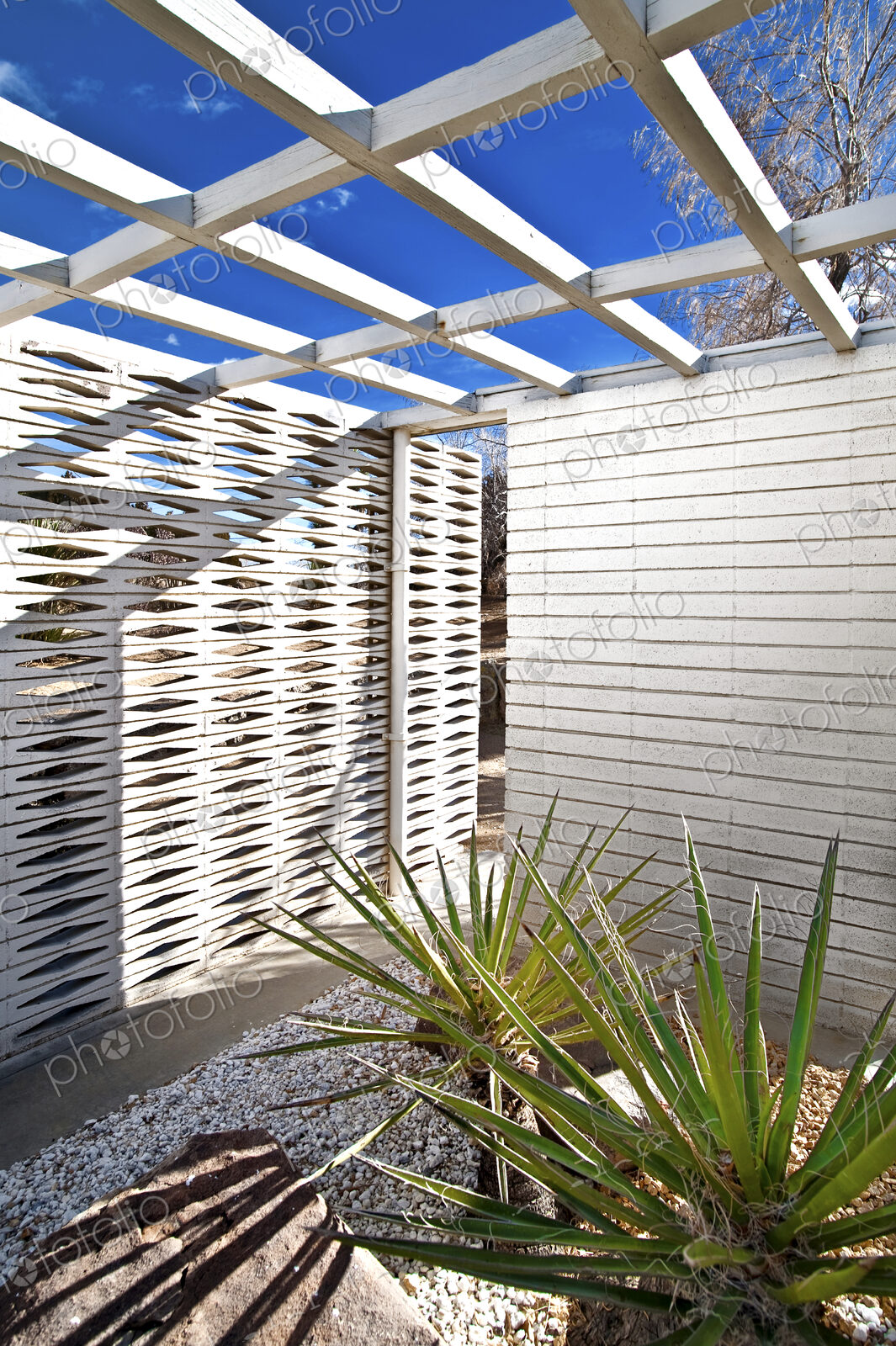Courtyard Entry With Sunlight
