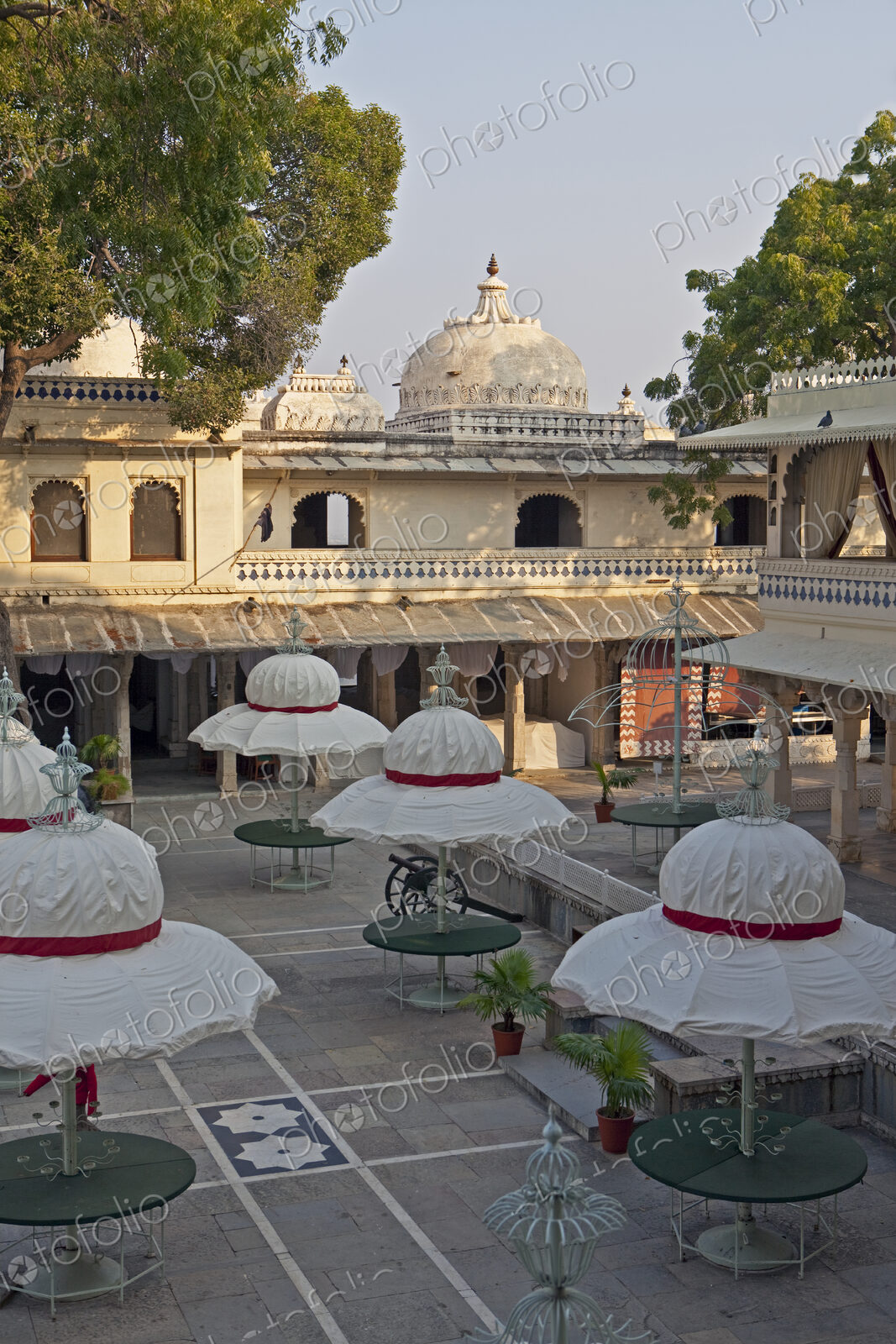 Courtyard Tables in the Jag Mandir Palace