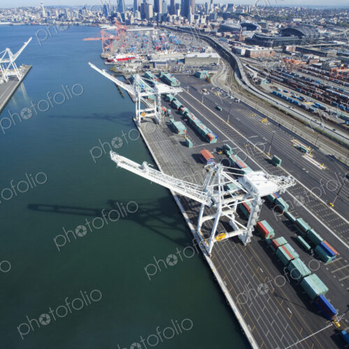 Cranes at the Port of Seattle Cranes at the Port of Seattle