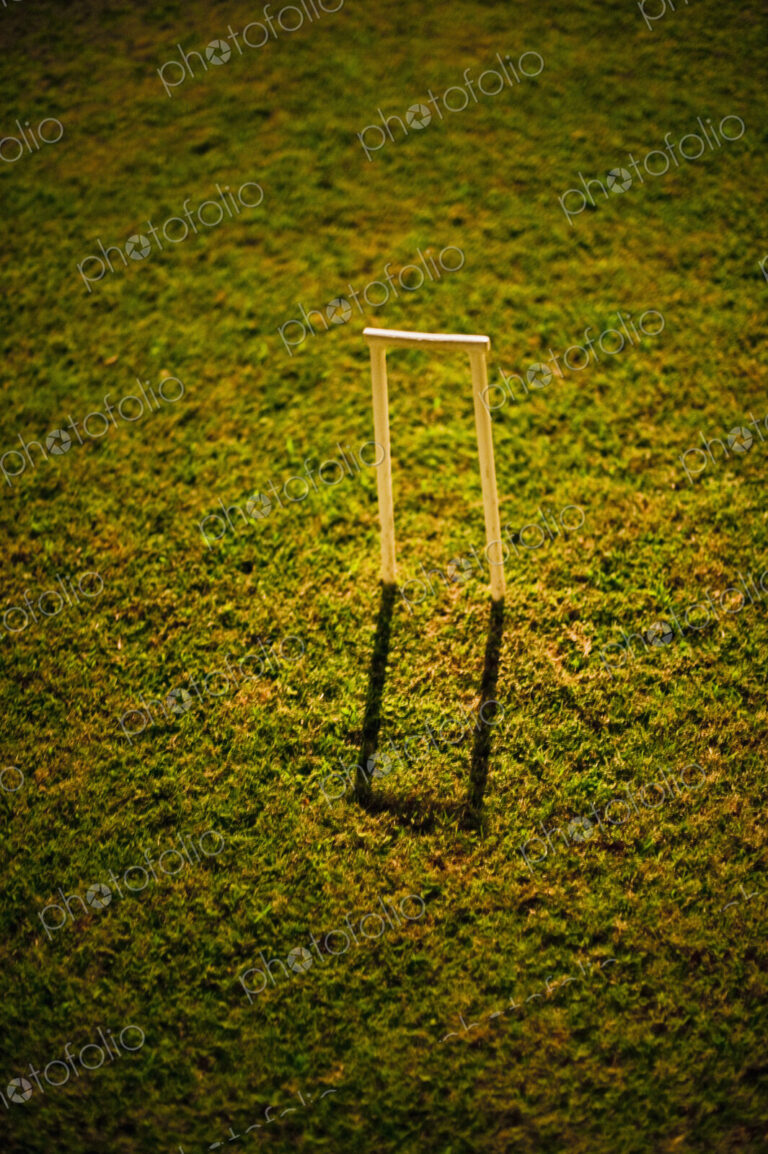 Croquet Wicket Casting a Shadow