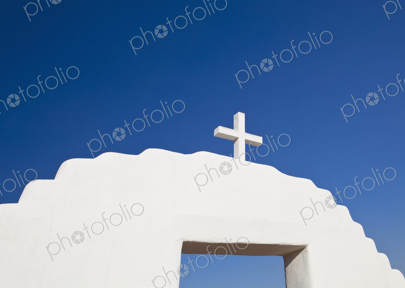 Cross On An Archway
