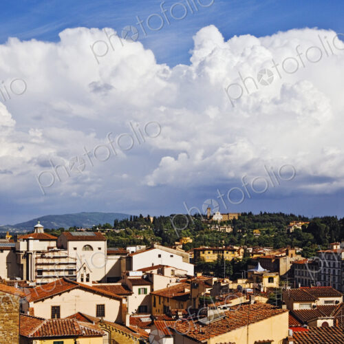 Cumulus Clouds above Florence Skyline Cumulus Clouds above Florence Skyline