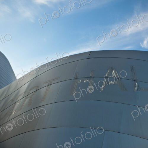 Curved Roof Line of a Modern Building
