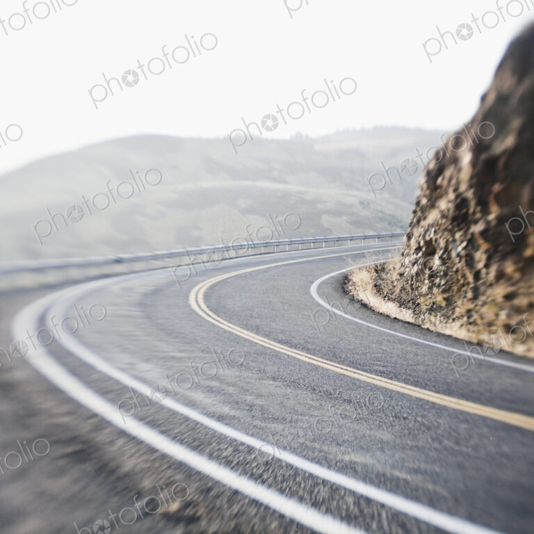 Curving Two Lane Road