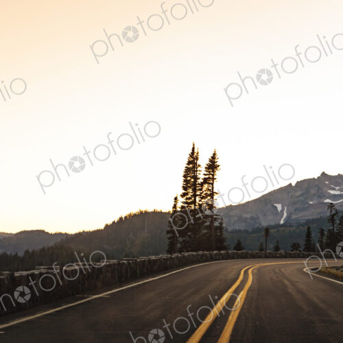 Curvy mountain highway, Cascade Mountains, WA USA Curvy mountain highway, Cascade Mountains, WA USA