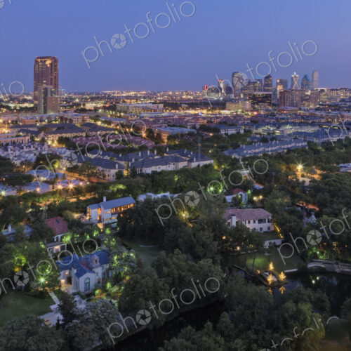Dallas Neighborhood in the Evening Dallas Neighborhood in the Evening