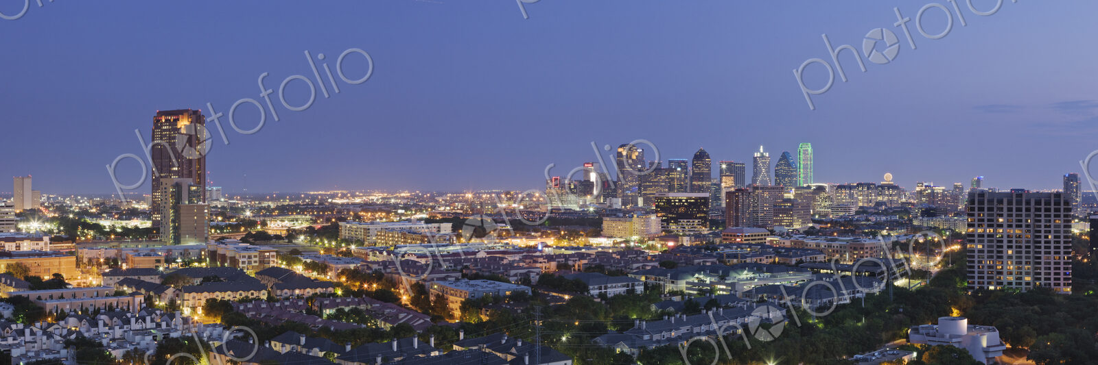 Dallas Neighborhood in the Evening