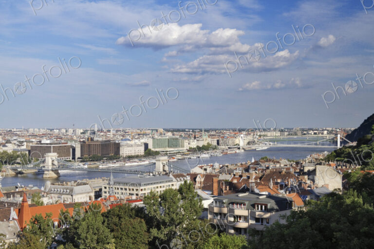 Danube River Running Through a City