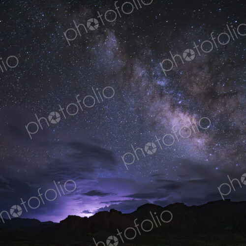 Dark skies, gathering clouds and a glow on the horizon in Texas