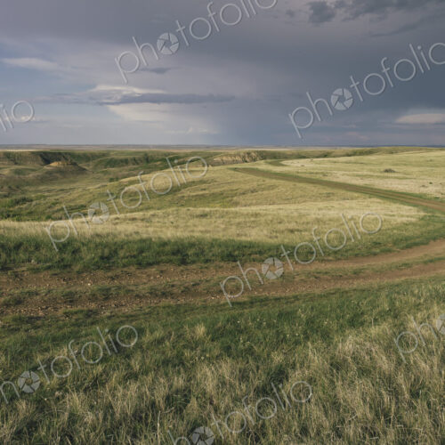 Dark storm clouds of over Grasslands National Park, Saskatchewan, Canada. Dark storm clouds of over Grasslands National Park, Saskatchewan, Canada.