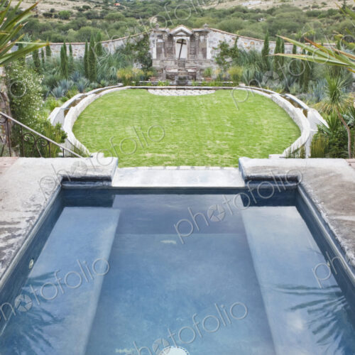 Decorative Pool at the Casa Luna Ranch Decorative Pool at the Casa Luna Ranch