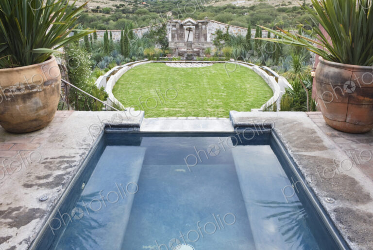 Decorative Pool at the Casa Luna Ranch
