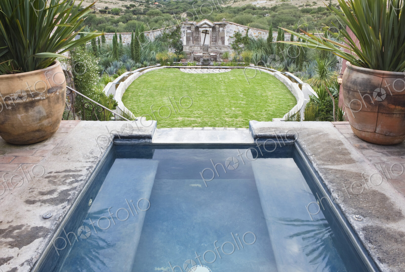 Decorative Pool at the Casa Luna Ranch