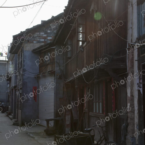 Delivery Tricycle in Alley