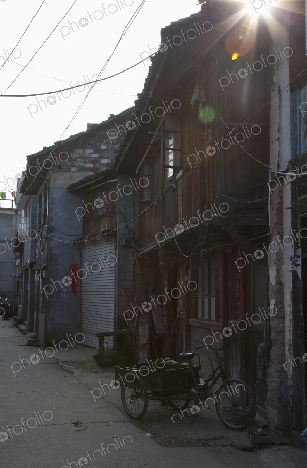 Delivery Tricycle in Alley